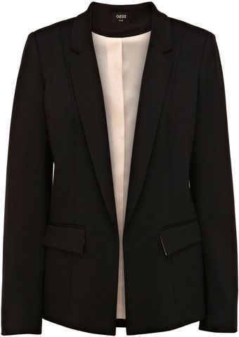 Oasis Angle Pointed Ponte Jacket - Lyst