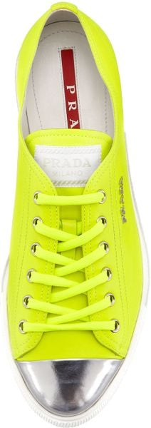 prada sneakers neon