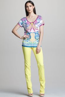 Roberto Cavalli Straight Leg Jeans  - Lyst