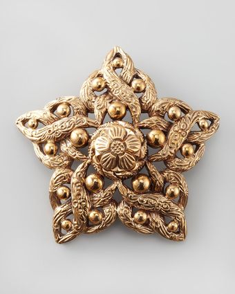 Stephen Dweck Beaddetailed Star Brooch Bronze - Lyst