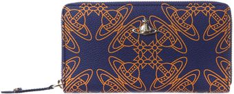 Vivienne Westwood Logomania Zip Around Purse - Lyst