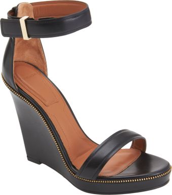 Givenchy Zipper Trim Wedge Sandal - Lyst