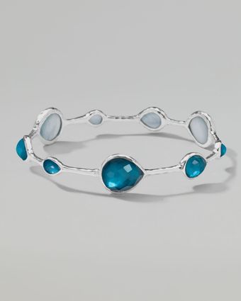 Ippolita Wonderland Silver Teardrop Bangle - Lyst