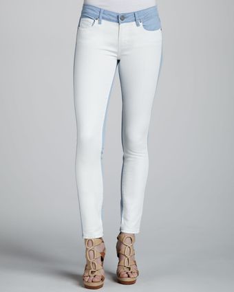 Paige Emily Ultraskinny Colorblock Jeans - Lyst
