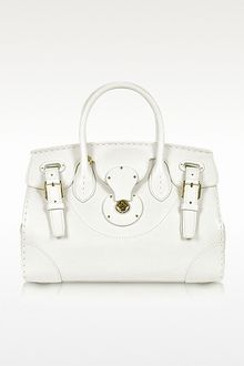 Ralph Lauren Collection Ricky Calf Leather Satchel Tote - Lyst