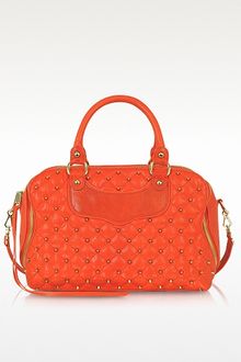 Rebecca Minkoff Jealous Studded Leather Satchel - Lyst