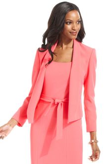 Tahari Shawlcollar Openfront Blazer - Lyst