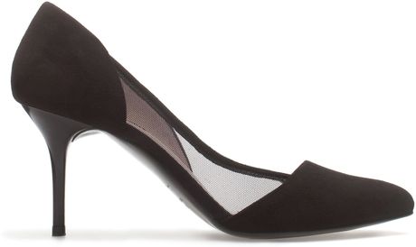 Zara Mid Height Fishnet in Black - Lyst