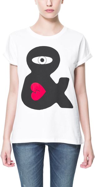 Zara Egyptian Print T-shirt - Lyst