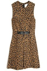 3.1 Phillip Lim Sleeveless Leopard Print Dress