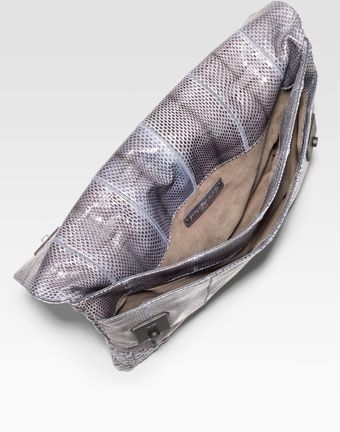 Bottega Veneta Ayrs Snakeskin Large Top Handle Bag - Lyst