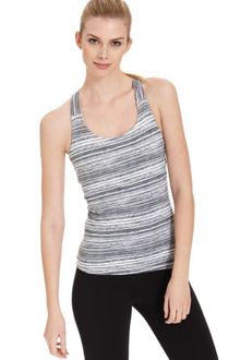 Calvin Klein Sleeveless Basketweave Striped Tank - Lyst