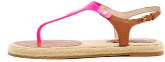 Kors By Michael Kors Stephy Pvc Leather Thong Sandal - Lyst