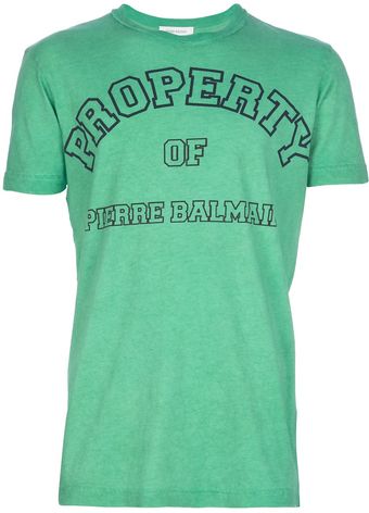 Pierre Balmain Printed T-Shirt - Lyst
