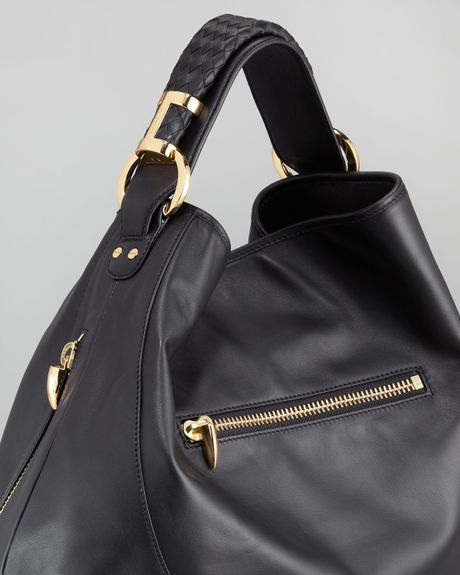 Rachel Zoe Joni Leather Hobo Bag in Black | Lyst
