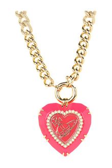 Vivienne Westwood Resin Heart Valentine Pendant - Lyst