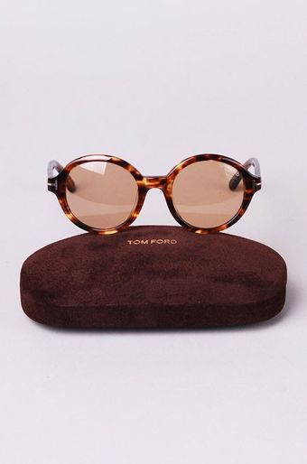 Tom Ford Round Frame Sunglasses - Lyst