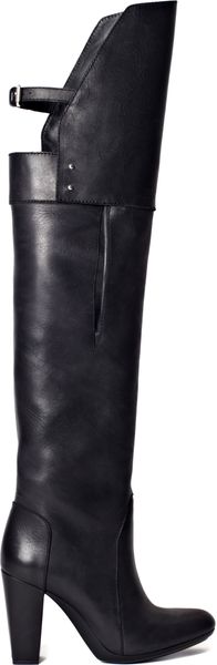 3.1 Phillip Lim Black Ora Over The Knee Boot - Lyst