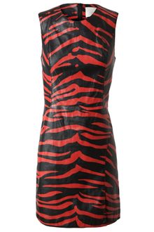 3.1 Phillip Lim Tiger Printed Leather Dress - Lyst