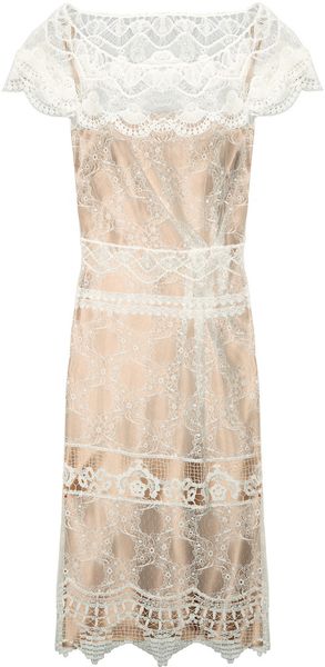 Alberta Ferretti Lace Dress - Lyst