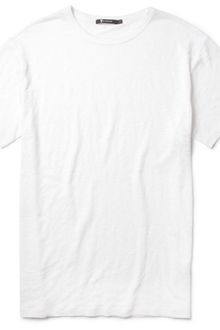 Alexander Wang Slub Linen and Silk Blend T-Shirt - Lyst