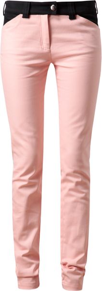 Balenciaga Contrasting Waistband Skinny Jeans - Lyst