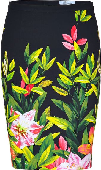 Blumarine Printed Skirt - Lyst