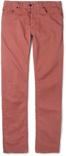 Bottega Veneta Slim Fit Cotton and Linen Blend Denim Jeans - Lyst