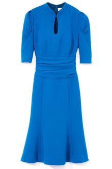 Carolina Herrera Wool Crepe Dress - Lyst
