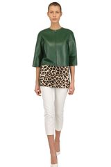 Celine Printed Pony Nappa Plonge Jacket