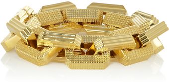 Eddie Borgo Large Supra Textured Gold Plated Chain Bracelet - Lyst