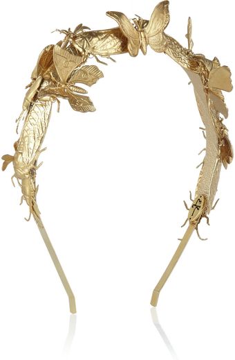 Eugenia Kim Milou Embellished Goldtone Headband - Lyst