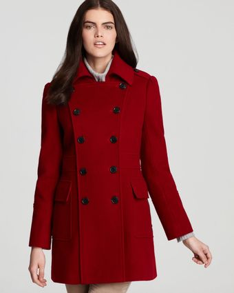 Marc New York Double Breasted Military Coat - Lyst
