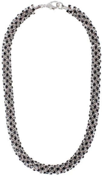 Martine Wester Crystal Twist Necklace - Lyst