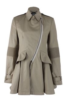 McQ by Alexander McQueen Long Sleeve Hybrid Zip Trench - Lyst