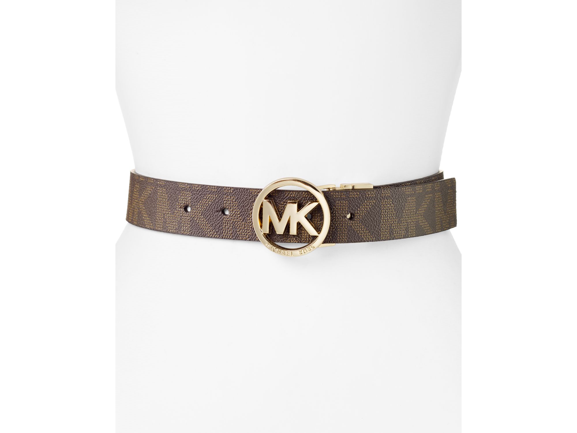 Michael Michael Kors Belt Reversible Logo Buckle in Brown (chocolate)