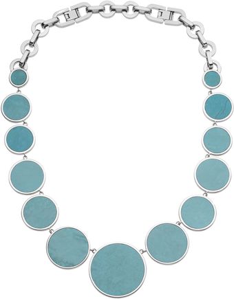 Michael Kors Turquoise Slice Necklace - Lyst