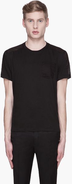 Mugler Sheerback T-Shirt - Lyst