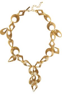 Oscar de la Renta Goldplated Necklace - Lyst