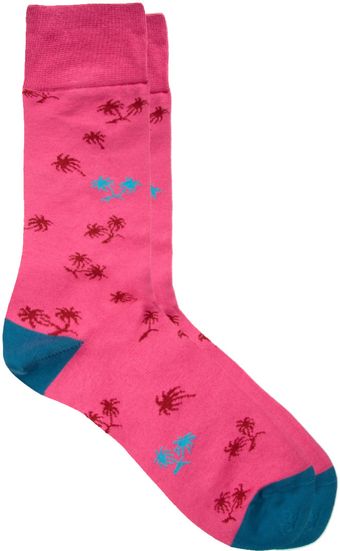 Paul By Paul Smith Palm Tree Socks - Lyst