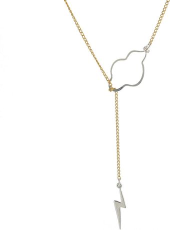 Peggy Li Weather The Storm Necklace Mixed - Lyst