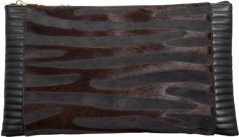 Reece Hudson Calf Hair Oversized Bowery Clutch - Lyst