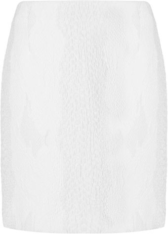 Topshop Textured Snake Pencil Skirt By Boutique - Lyst