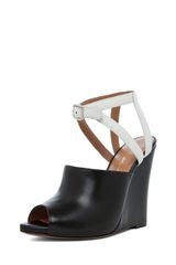 3.1 Phillip Lim Juliette Wedge Sandal in Black White