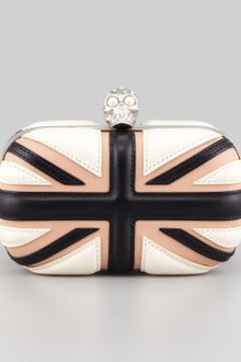 Alexander McQueen Britannia Skullclasp Clutch Bag - Lyst