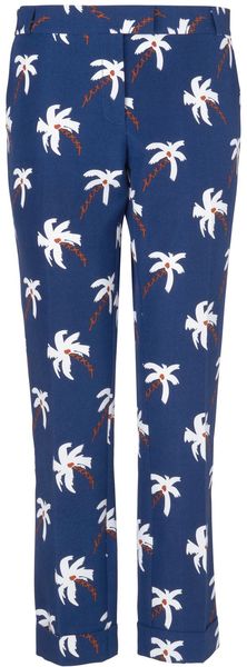 Boutique By Jaeger Palm Tree Trousers - Lyst