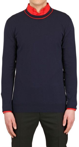 Dior Homme Cable Knit Cotton Jersey Sweater - Lyst