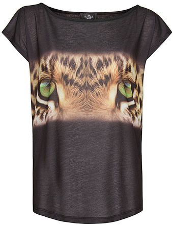 Mango Tiger Eye Print T-shirt - Lyst