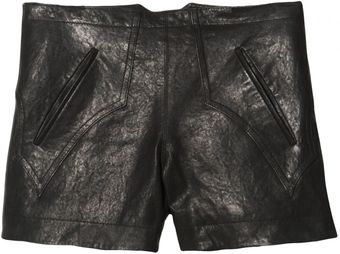 10 Crosby by Derek Lam Leather Western Short - Lyst
