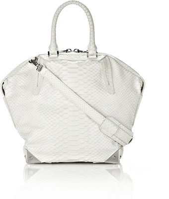 Alexander Wang Small Emile in Python Embossed Glacier with Rodium - Lyst